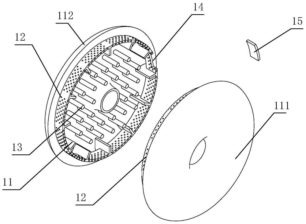 Medicinal powder releasing device with soothing sound