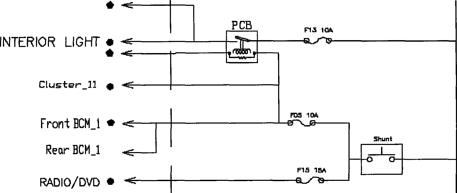 Entire vehicle quiescent current control circuit and current control method thereof