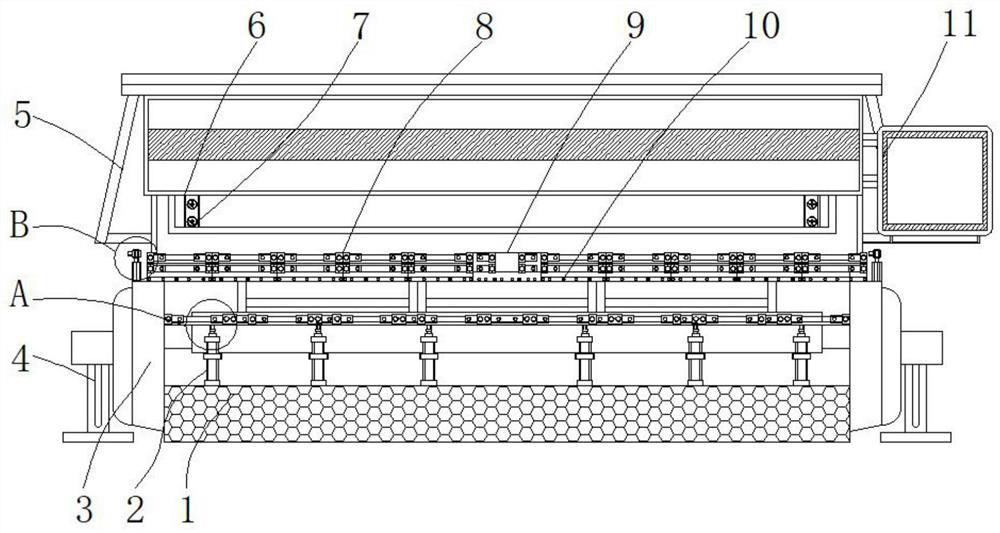 Dynamic hydraulic deflection real-time tracking compensation mechanism of numerical control bending machine