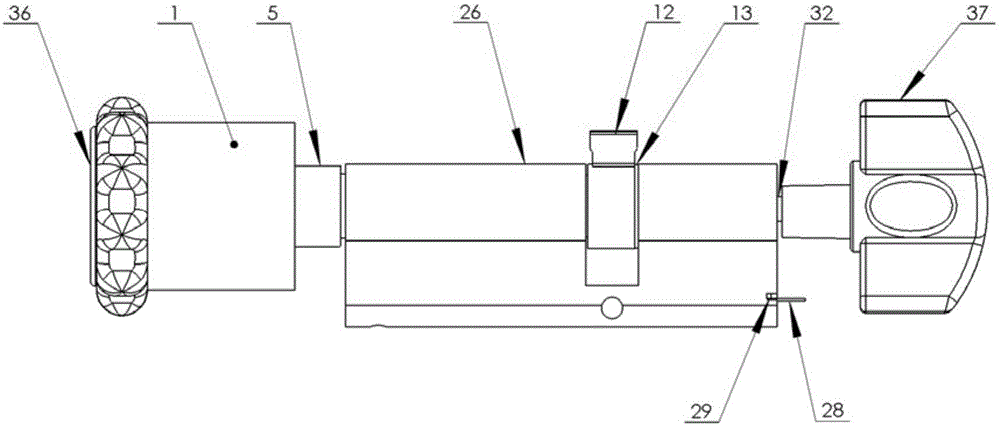 Double-clutch lock cylinder device