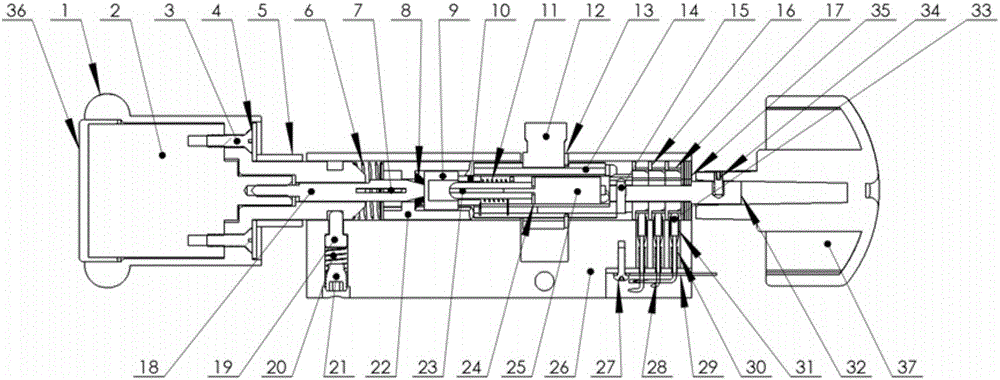 Double-clutch lock cylinder device