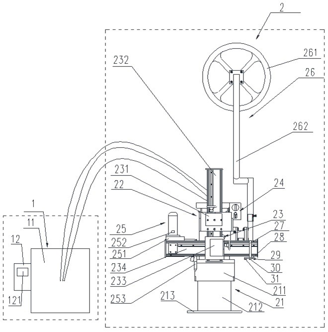 Welding process of automatic welding equipment for high-pressure container