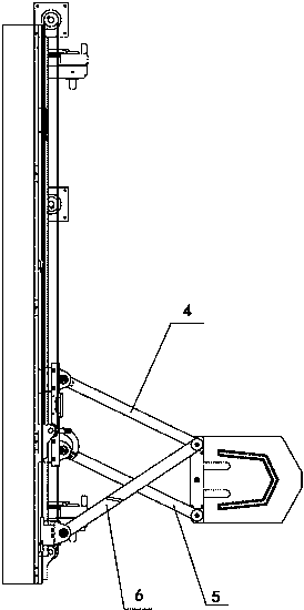 Connecting rod type moving mechanism for automatic sewing unit of garment making device