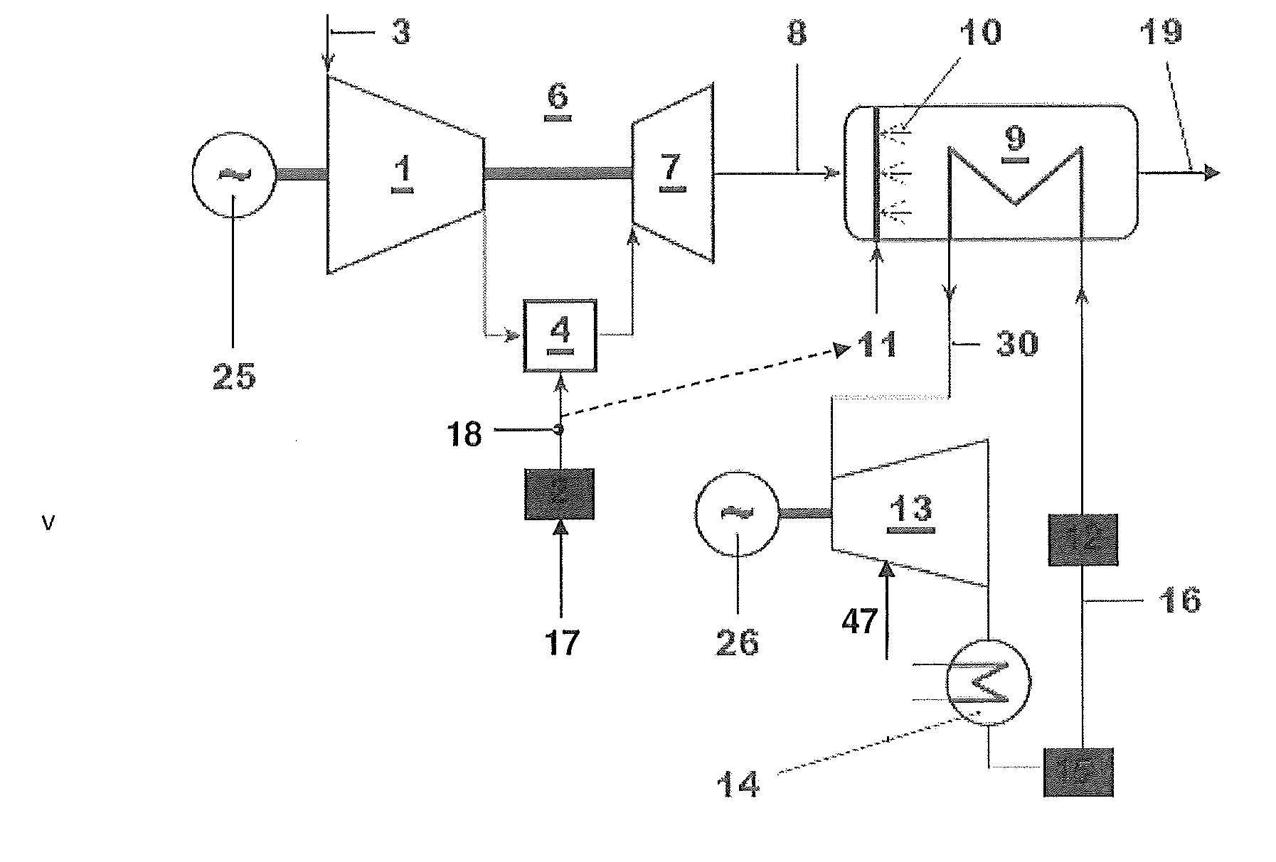 Power plant with integrated fuel gas preheating