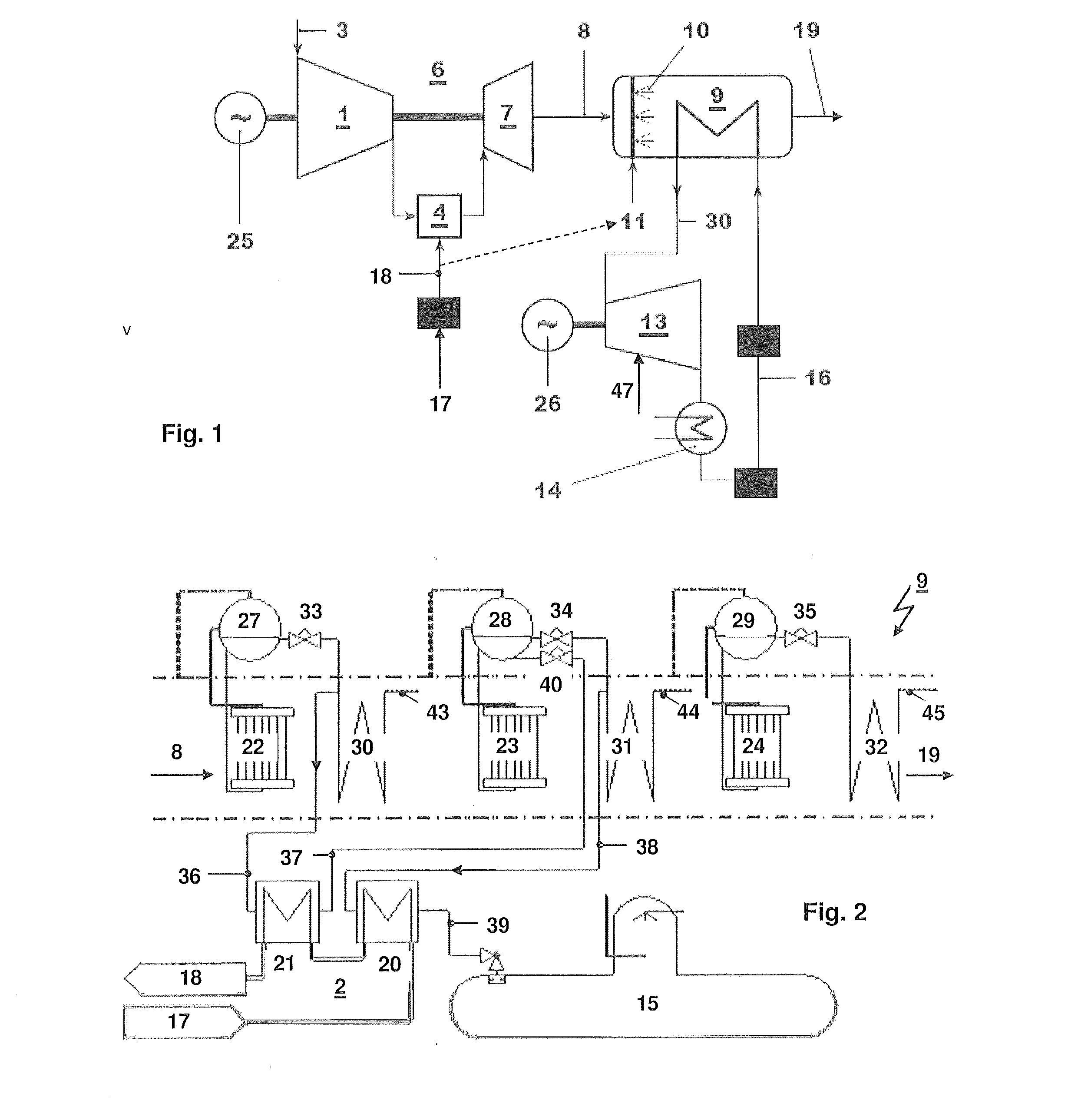 Power plant with integrated fuel gas preheating