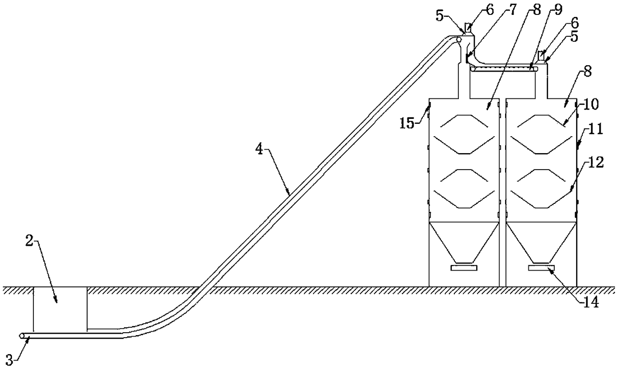 Cold aggregate feeding and storing device of asphalt stirring station and operation method of cold aggregate feeding and storing device