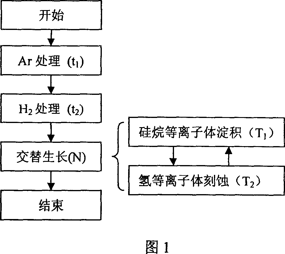 Gas phase self-assembled growth silicon quantum torus nano structure preparation method