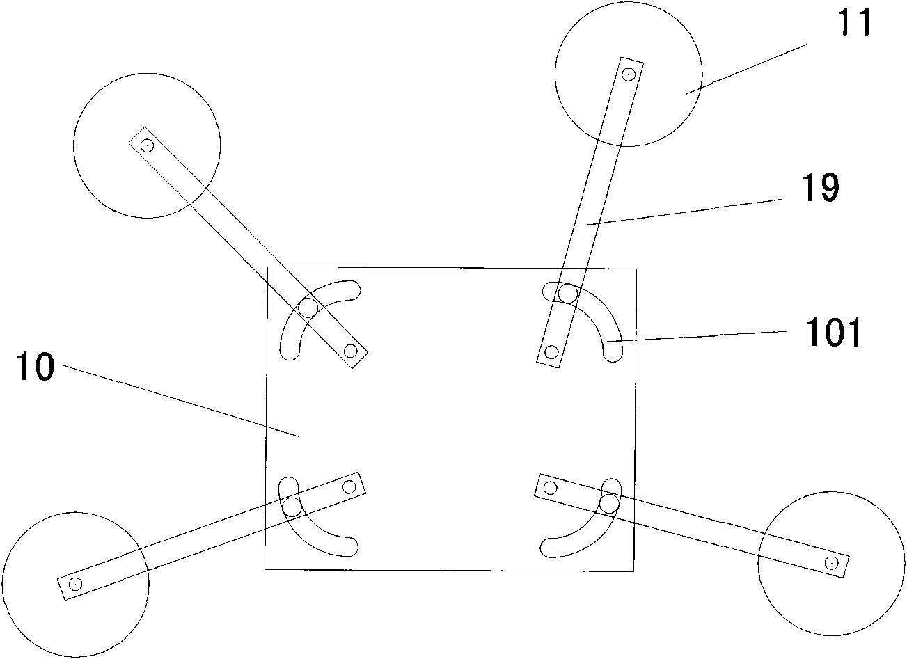 Rotary type vacuum loading hoisting machine