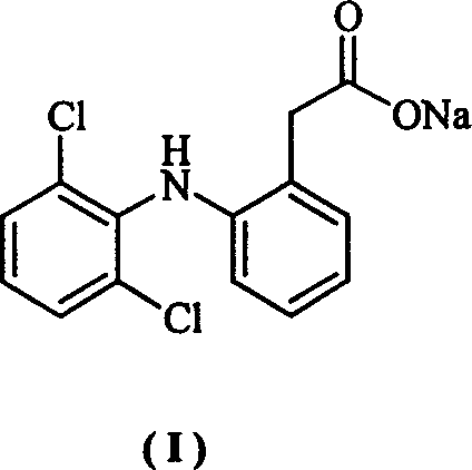 Method for synthesizing dichlofenac sodium