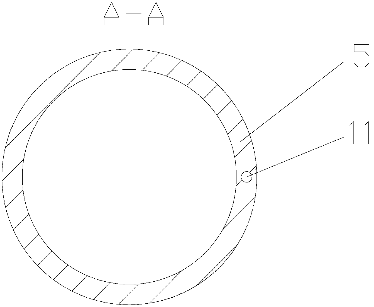 Specific gastric reflux preventing drainage tube for esophagus drainage type laryngeal mask