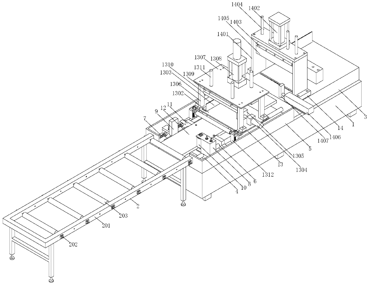 Aluminum alloy section cutting equipment