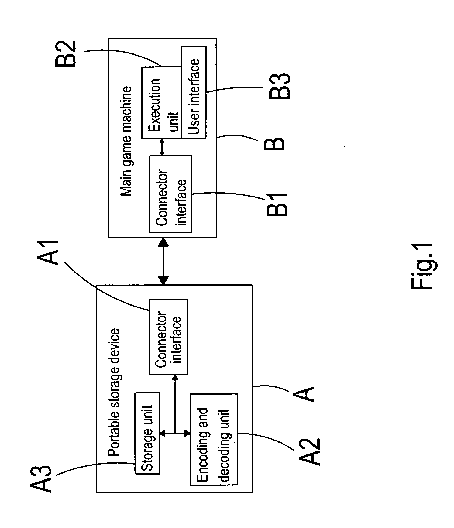 Portable storage device for a game machine to mount games