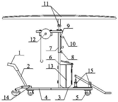 Iron nail attraction device used for building construction protection