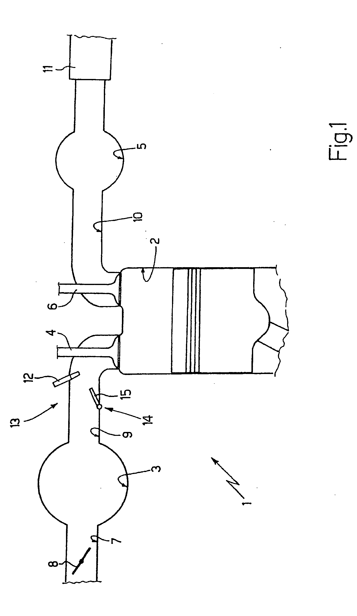 Choke device for an internal combustion engine intake system