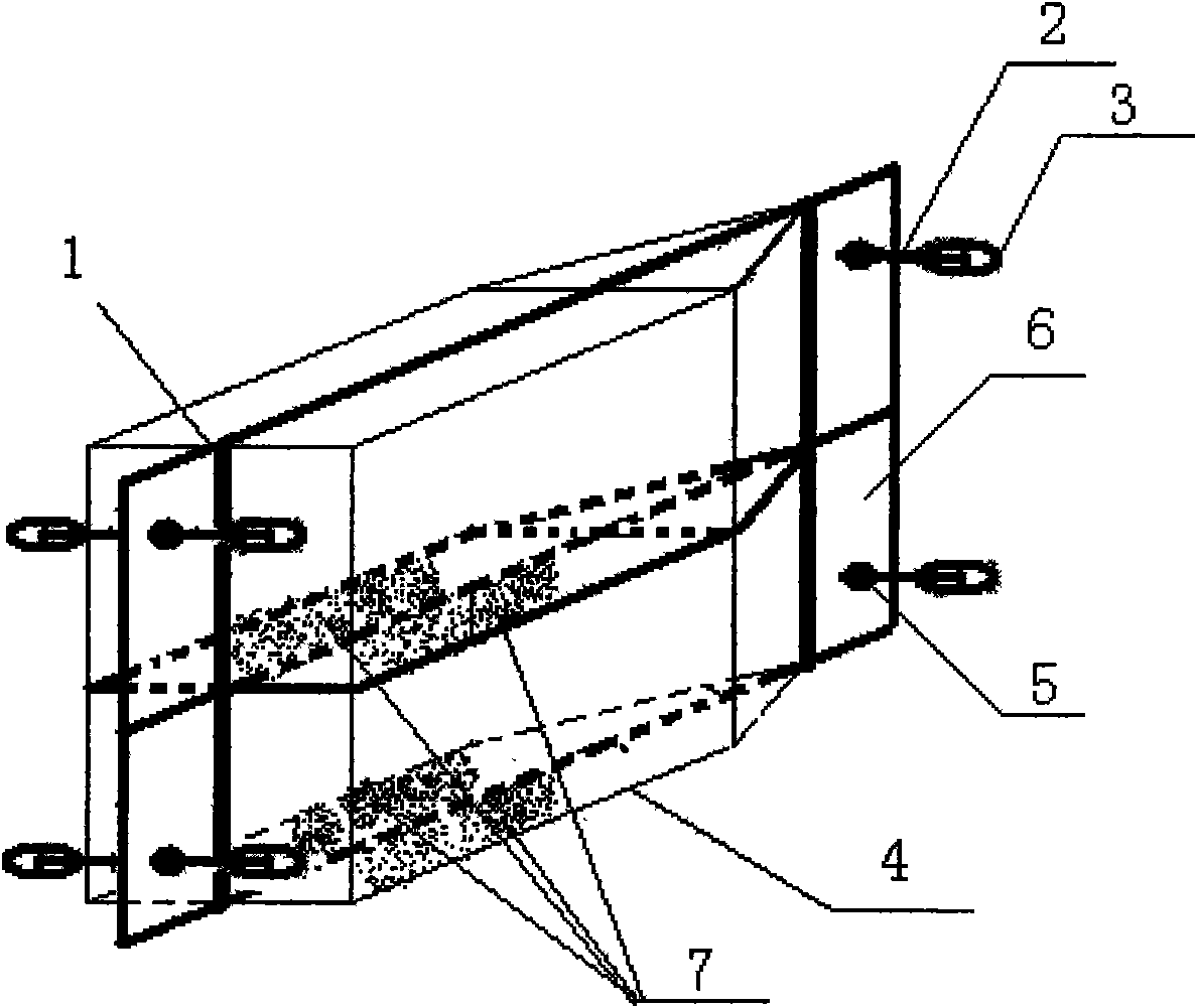 Breach cut-off device and cut-off method