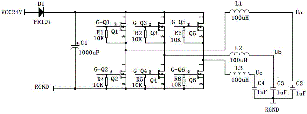 Three-phase symmetric voltage injection-based device and method for detecting grounding wire of distributing circuit