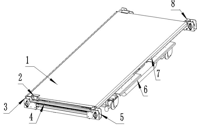 Medical electric patient-transferring bed