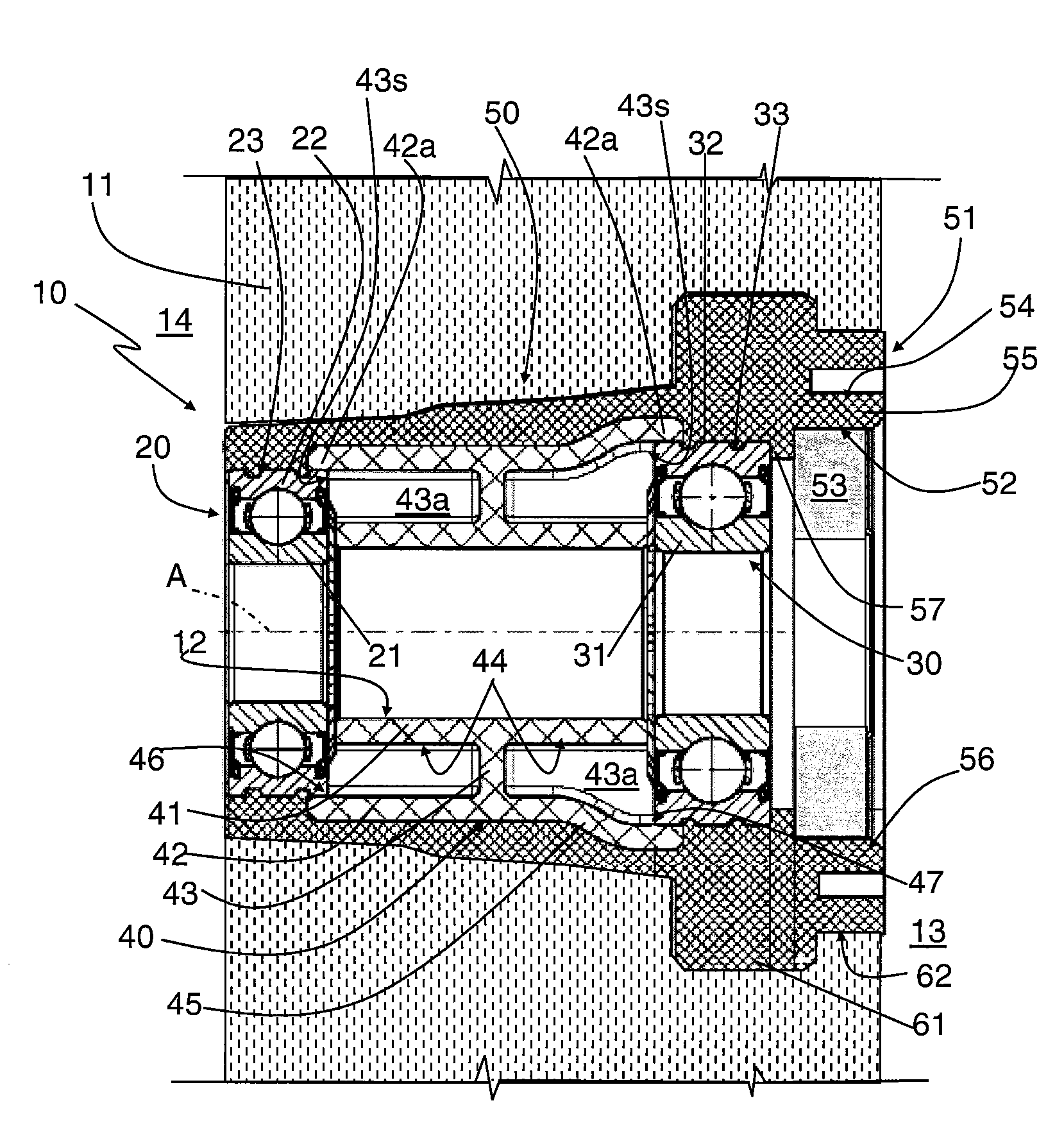 Bearing Assembly for Washing Machine Tubs