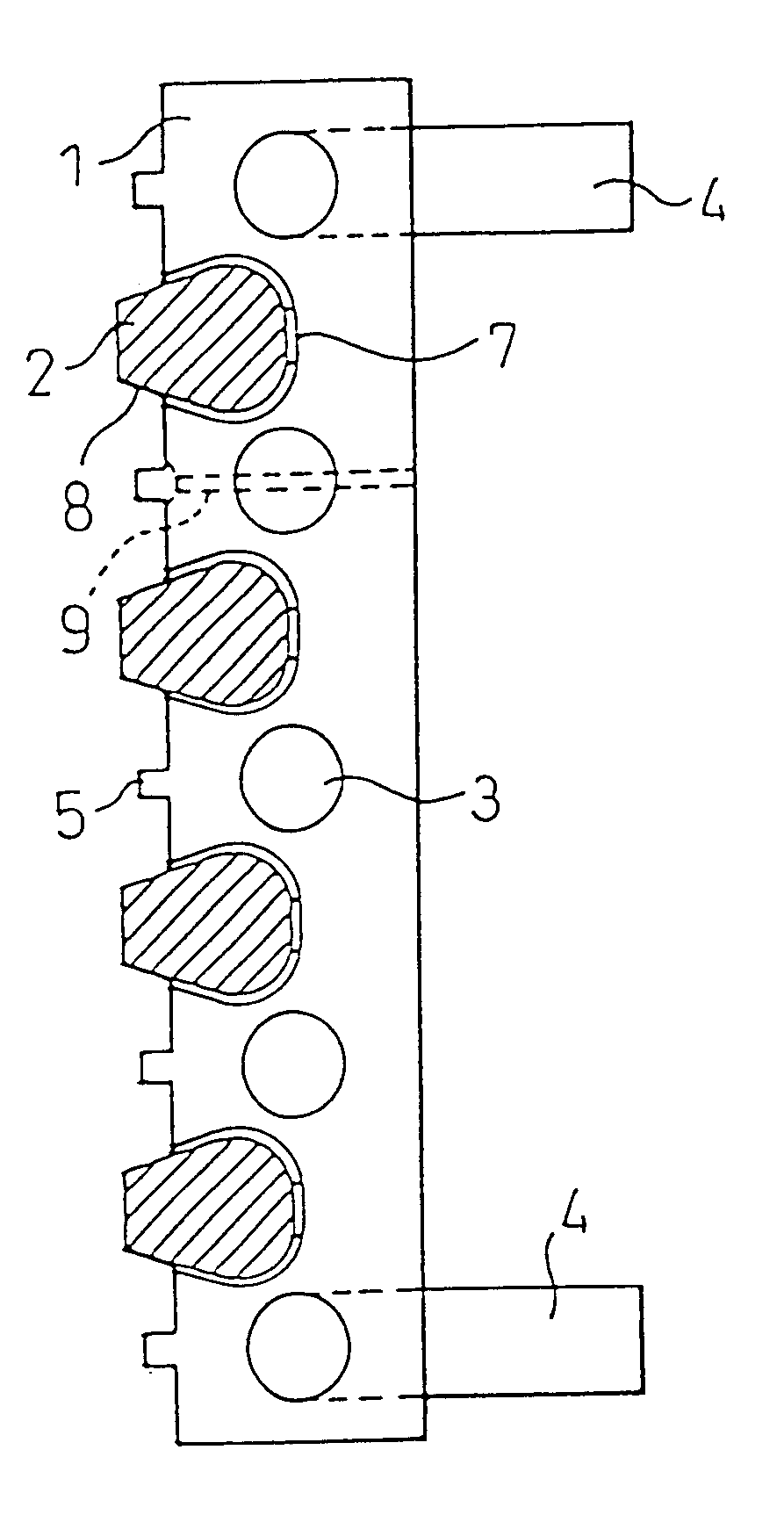 Water-cooling panel for furnace wall and furnace cover of arc furnace