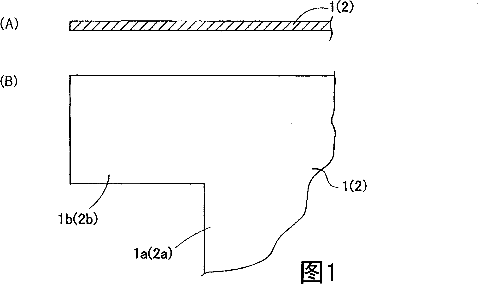 Panel bonding method and panel combination component