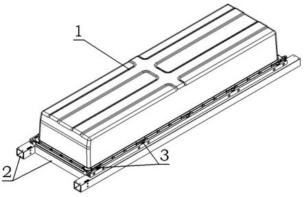 Pressure spring self-locking type power battery quick release device applied to new energy truck