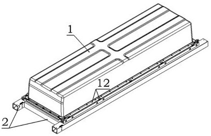 Pressure spring self-locking type power battery quick release device applied to new energy truck