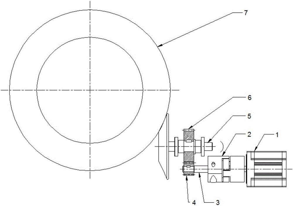 Mechanical transmission unit of engineering drawing universal projection demonstration device