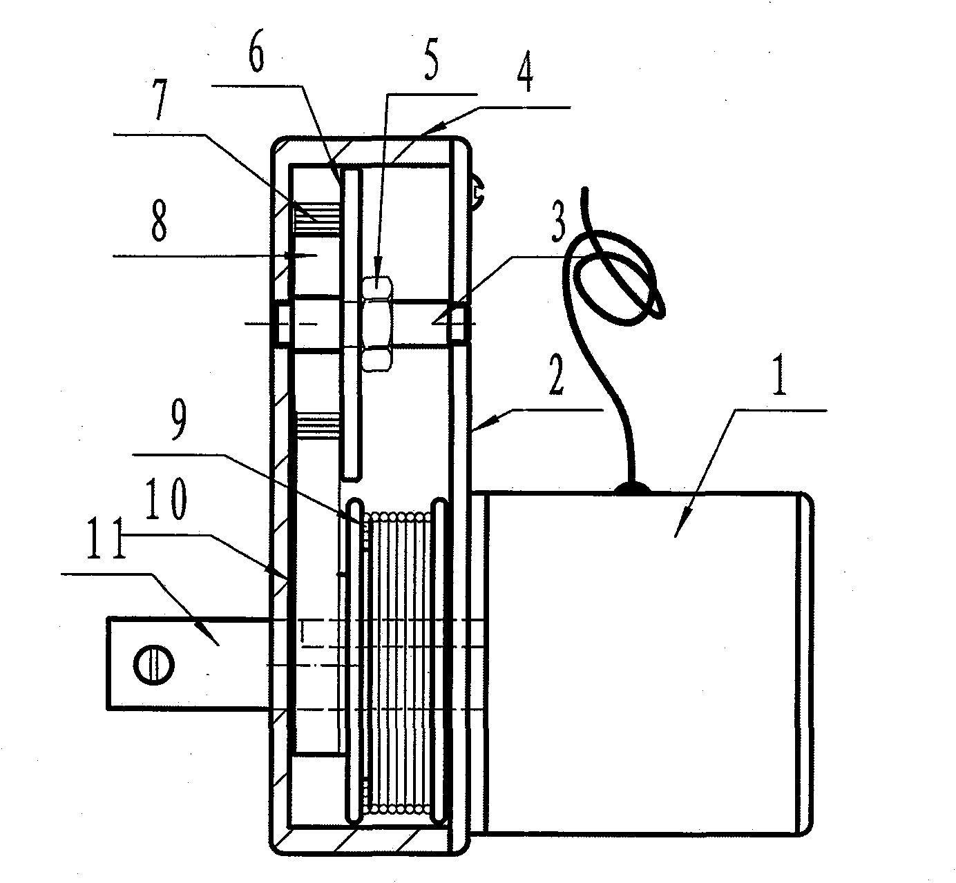 Sensor for testing characteristic of high-voltage switch