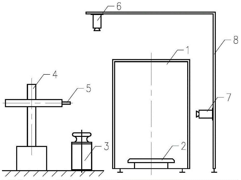 Method for automatically locating and moving binocular vision mechanical arm for weight testing