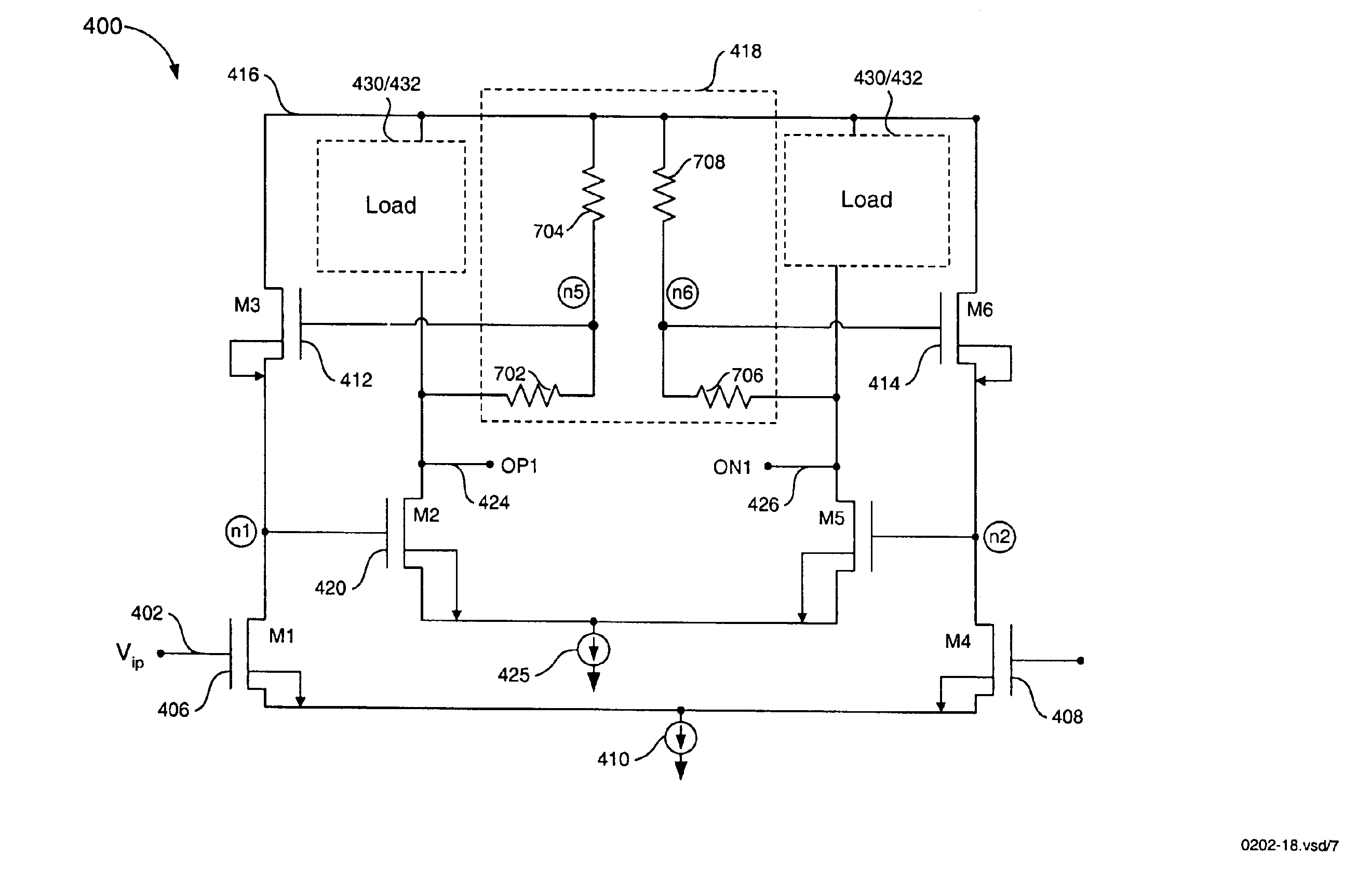 Wideband CMOS gain stage