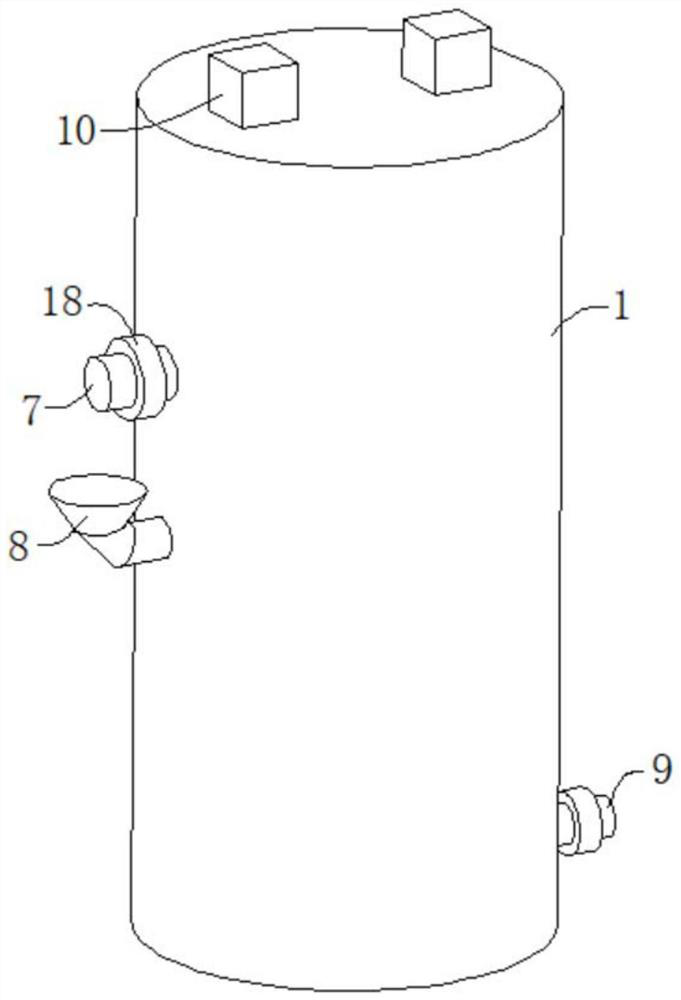 Domestic wastewater environment-friendly treatment device and using method thereof