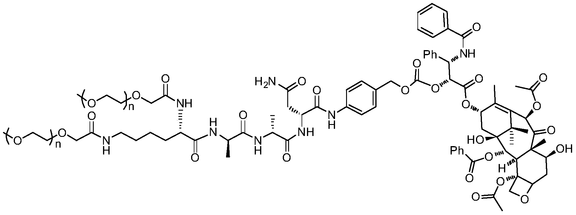 Water soluble targeting-activated taxol derivatives as well as preparation method and use thereof