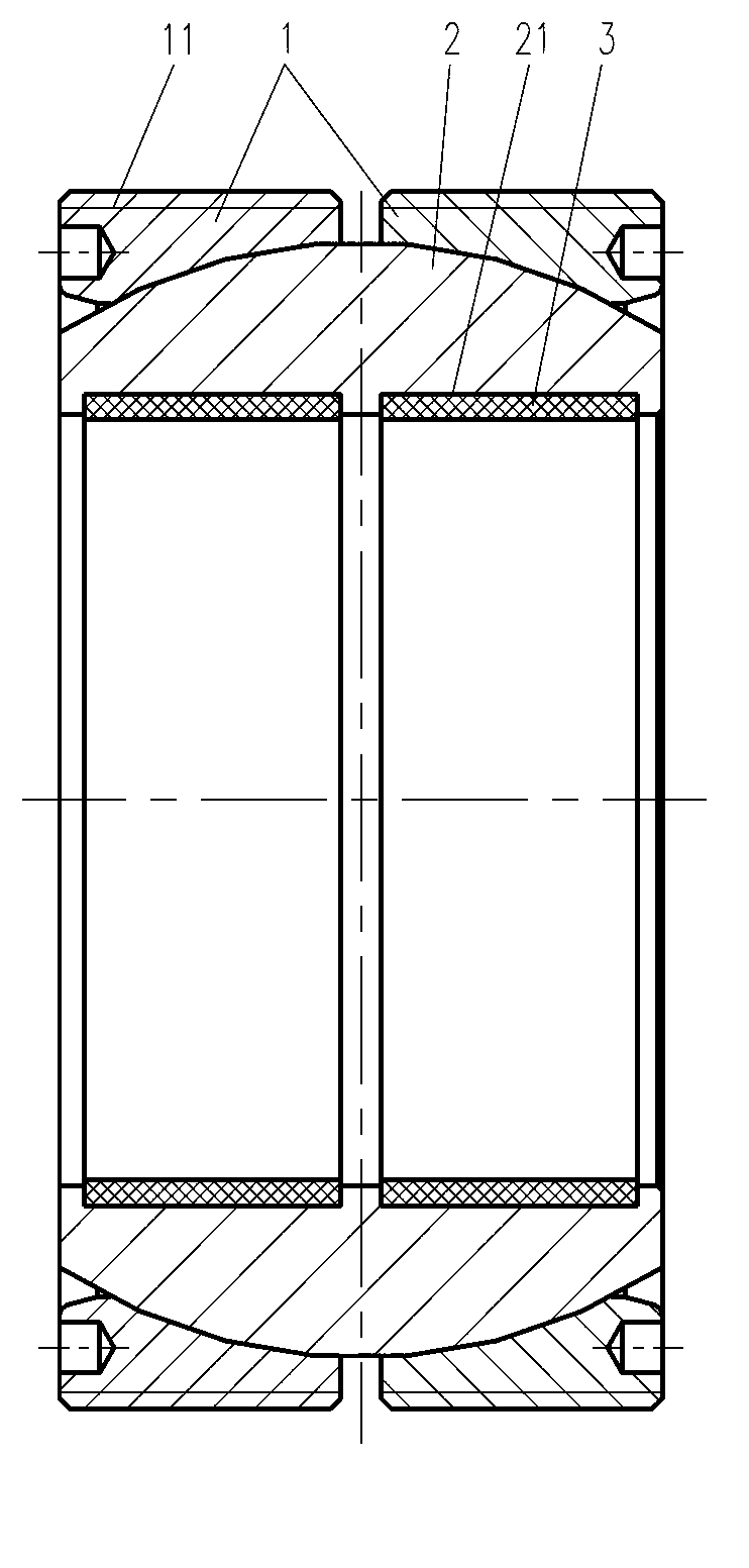 Centripetal spherical plain bearing