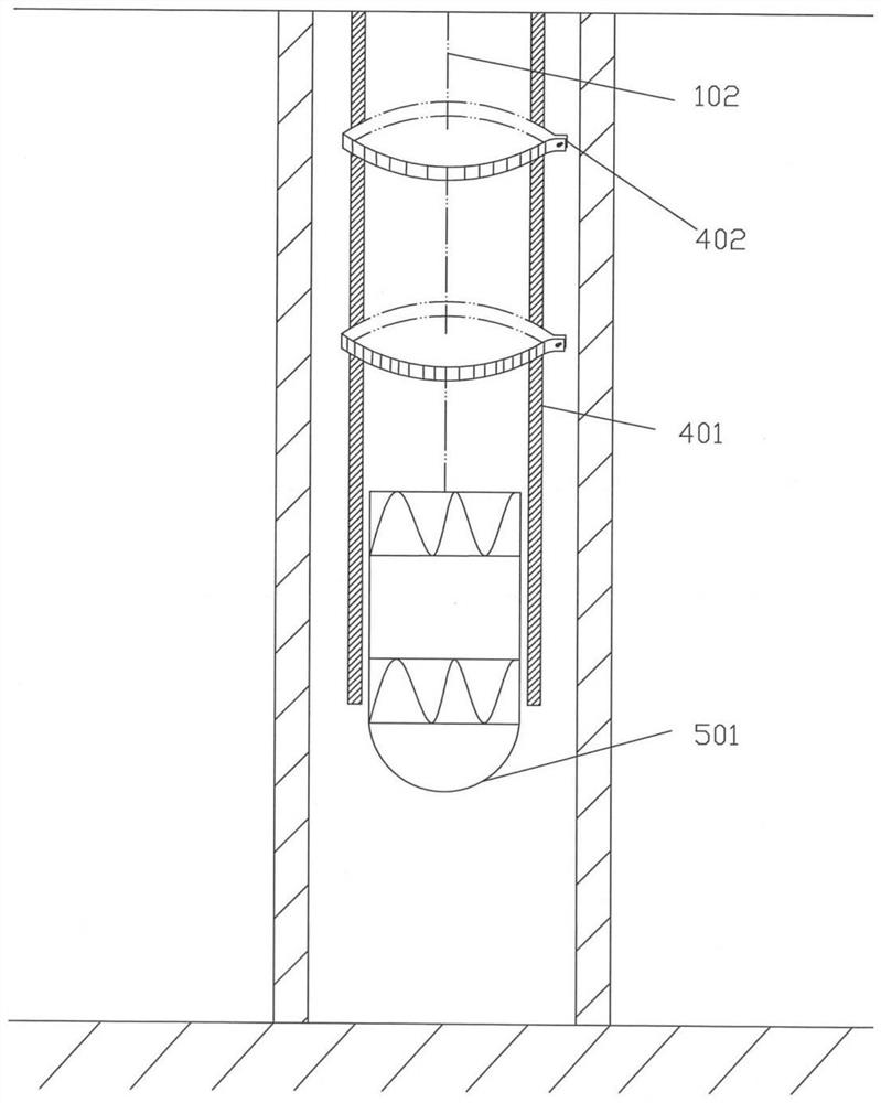 Composite material patching method for long-section casing damage well