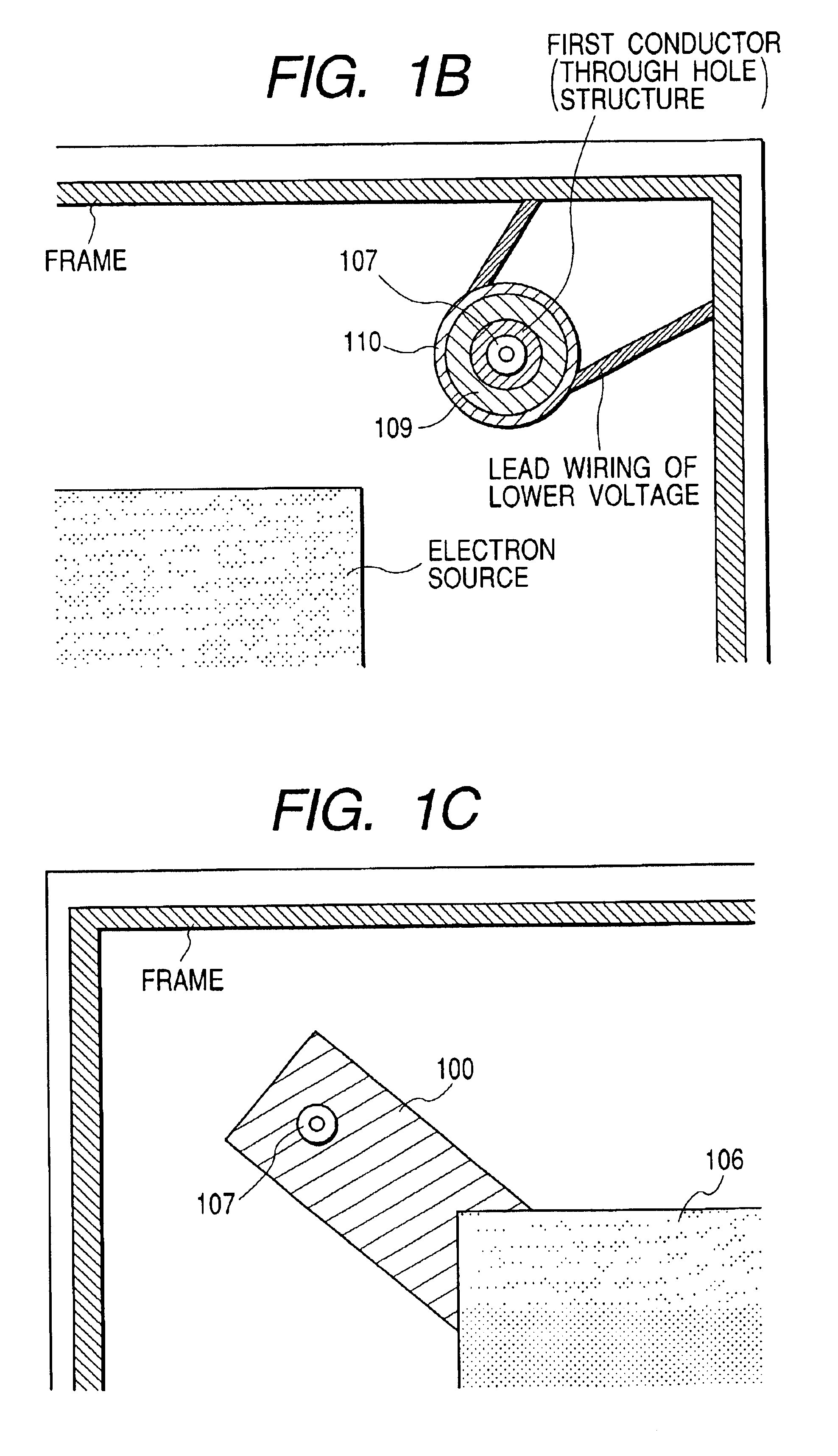 Image display apparatus having voltage application structure