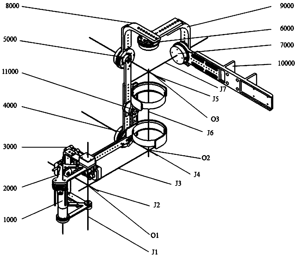 Eight-degree-of-freedom local force feedback bionic upper limb exoskeleton master manipulator