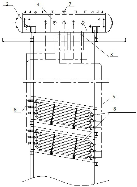 Vertical organic heat carrier boiler with boiler barrel