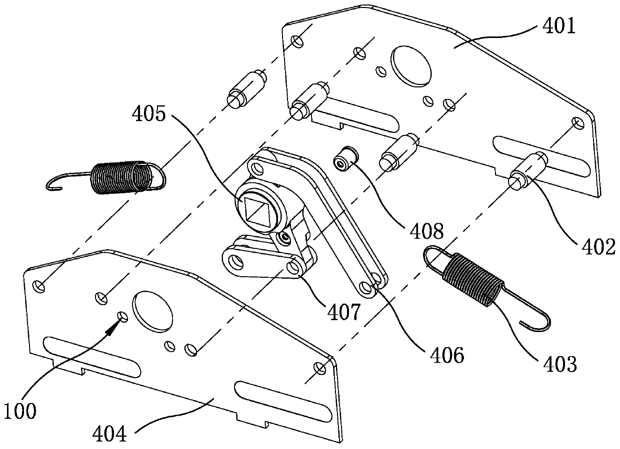 Connecting rod transmission self-locking mechanism