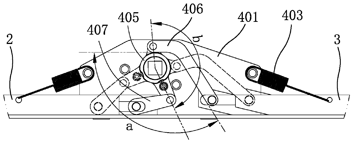 Connecting rod transmission self-locking mechanism