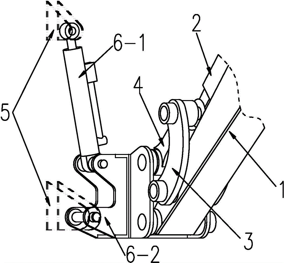 Hydraulic excavator pasture harvesting device