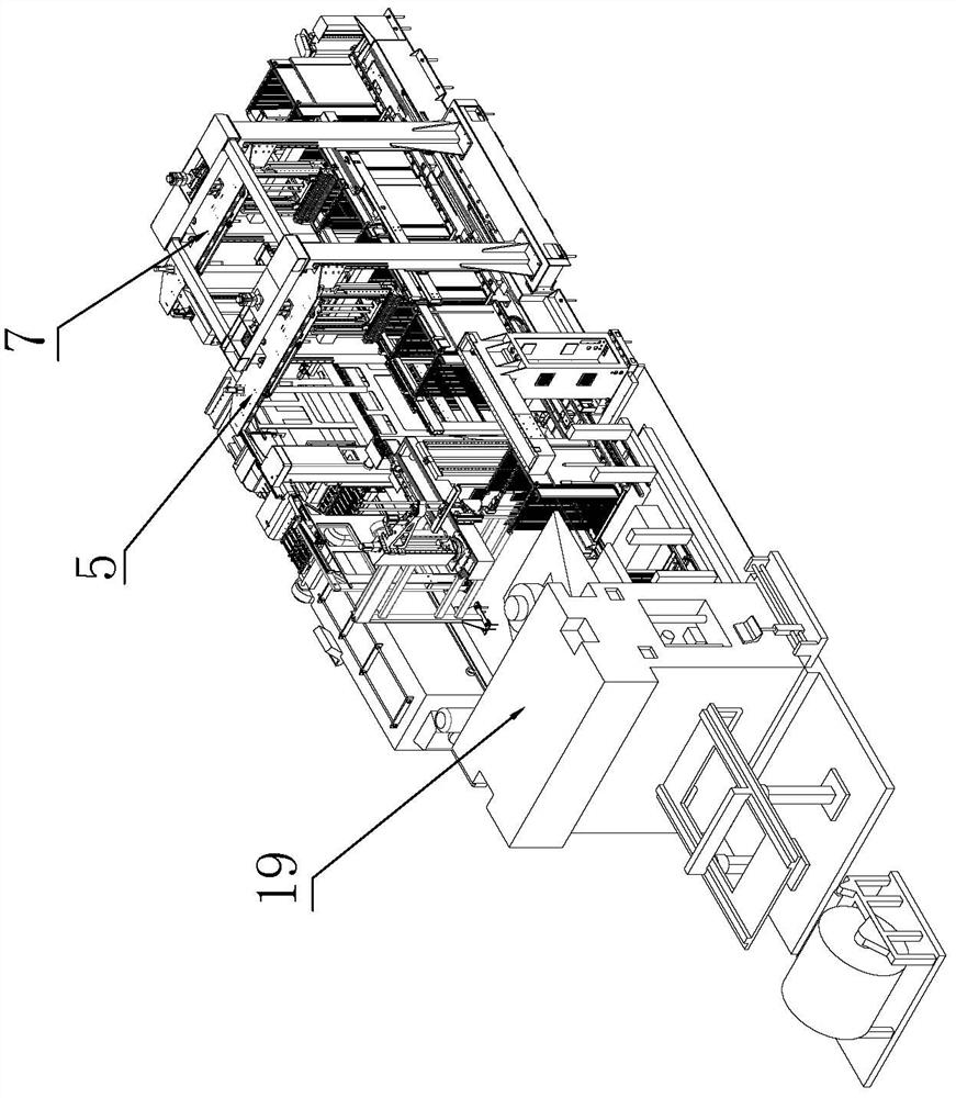 An automatic pipe threading method and production line for an air-conditioning heat exchanger without a pipe replenishment process