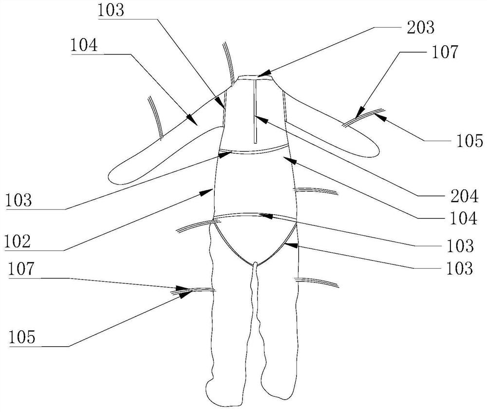 Bathing device and bathing clothes thereof