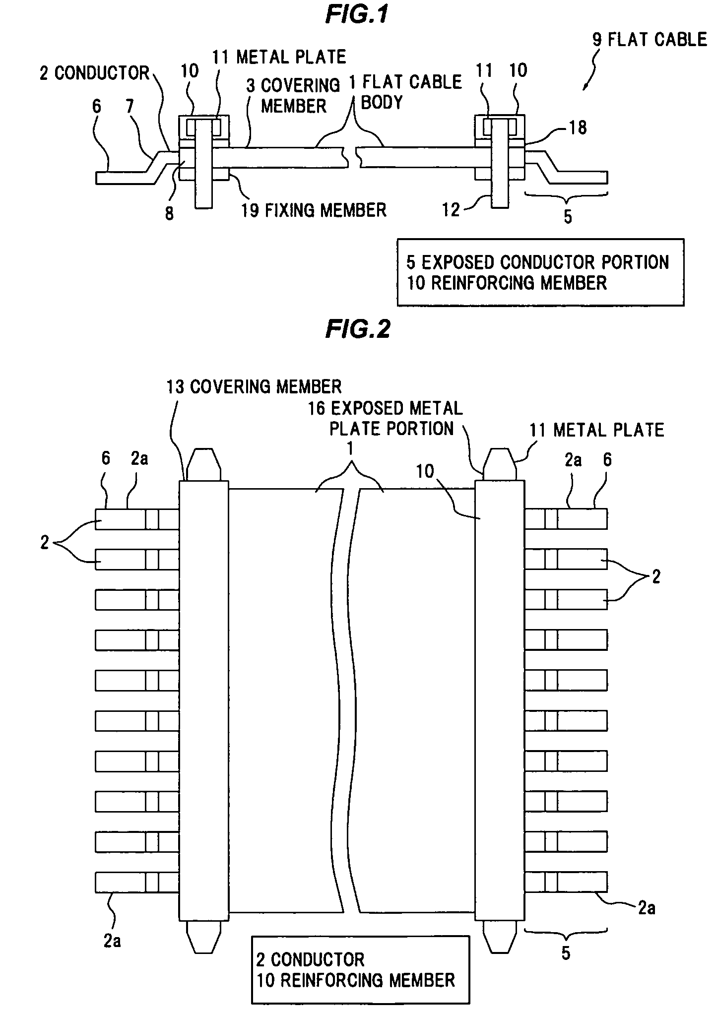 Flat cable and connection structure between flat cable and printed wiring board