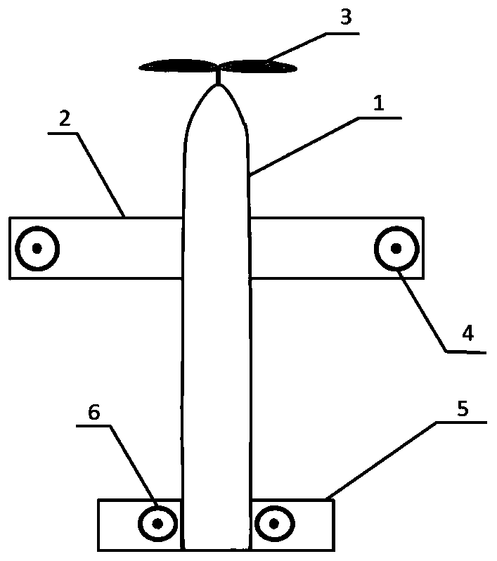 Aircraft with V-shaped tail wing and multi-rotor vertical take-off and landing layout