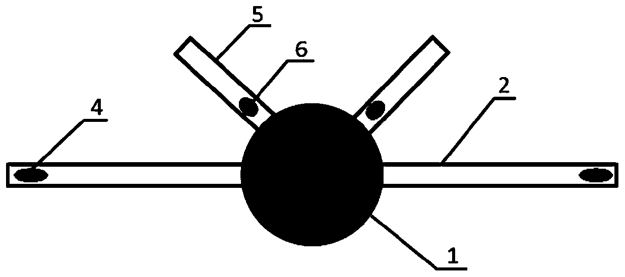 Aircraft with V-shaped tail wing and multi-rotor vertical take-off and landing layout