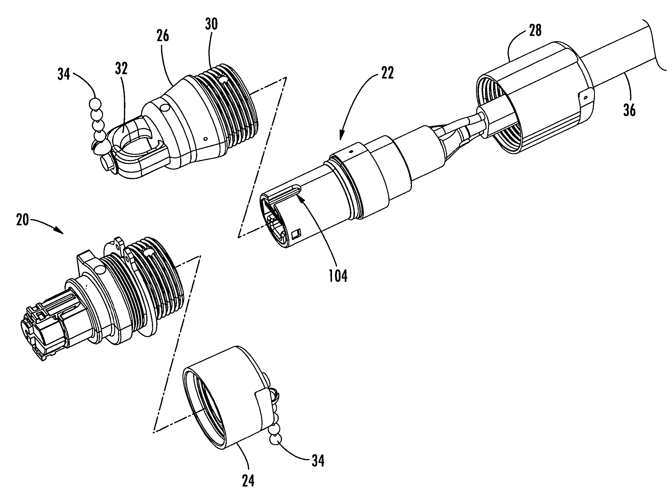 Multi-fiber fiber optic assembly