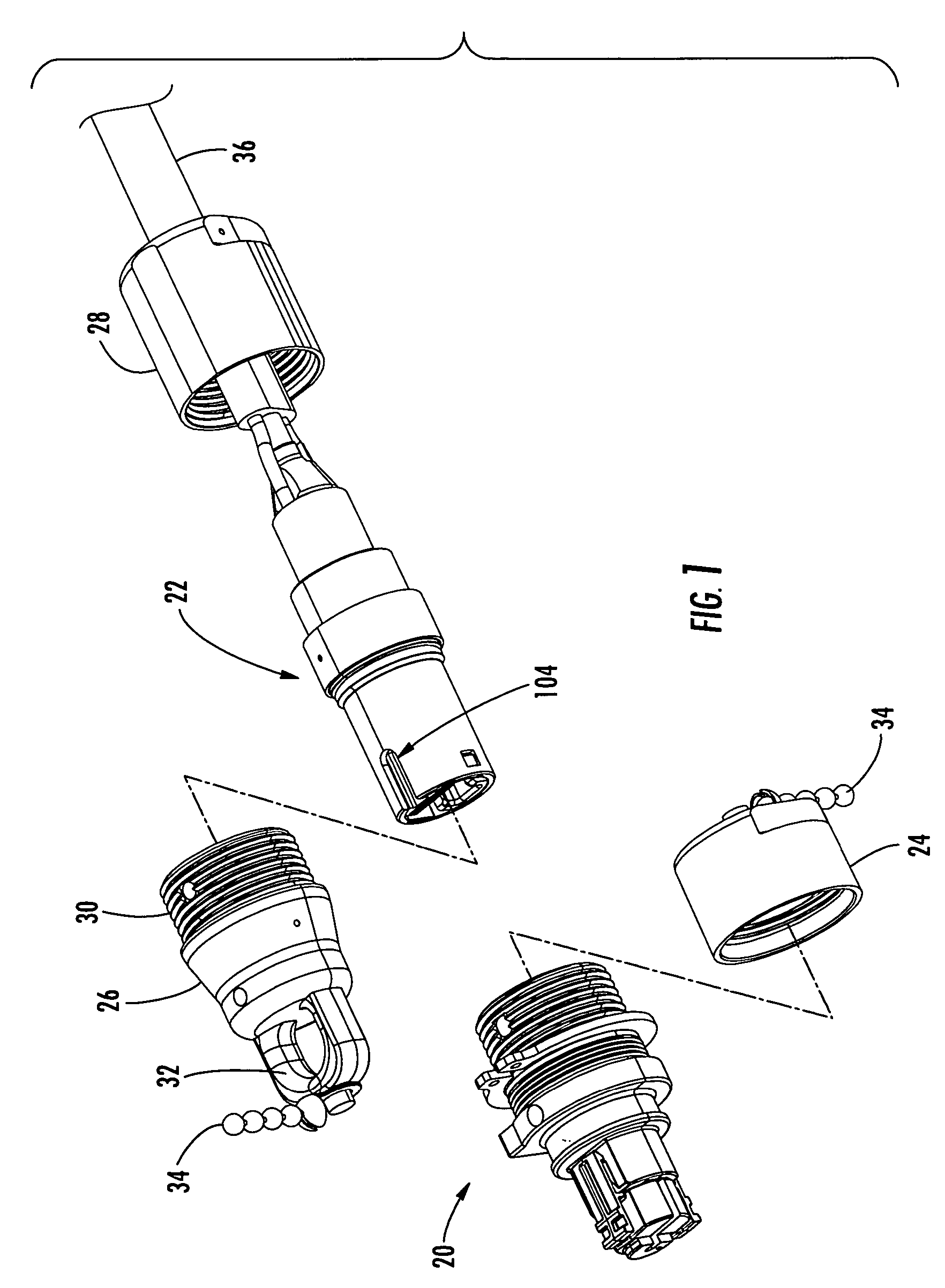 Multi-fiber fiber optic assembly