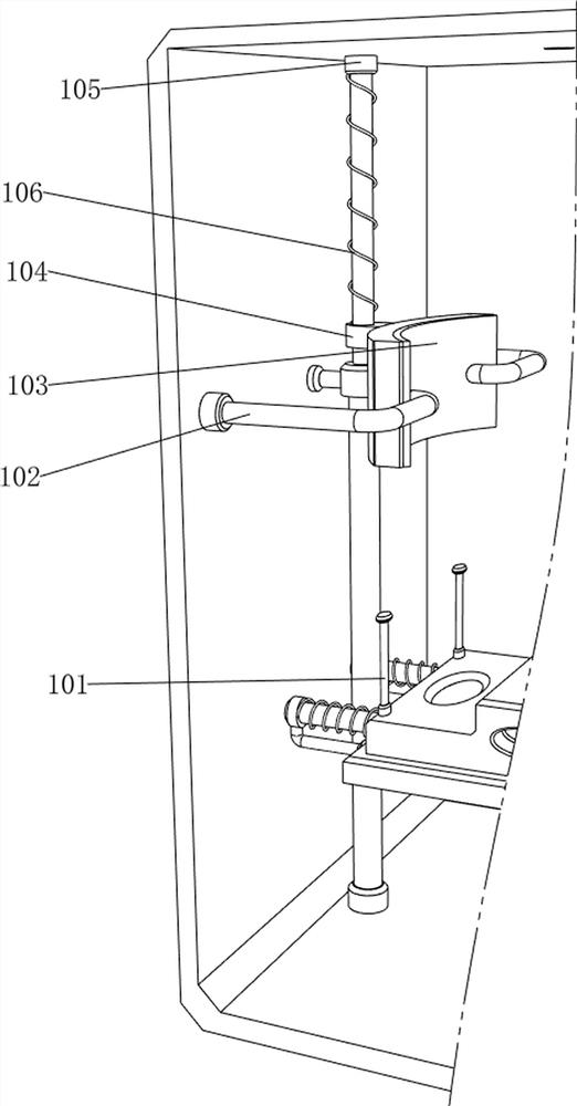 Feeding bottle sterilizing and drying device for neonatology department