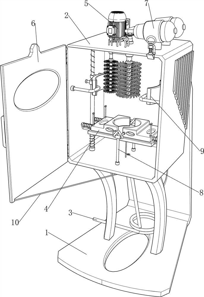 Feeding bottle sterilizing and drying device for neonatology department