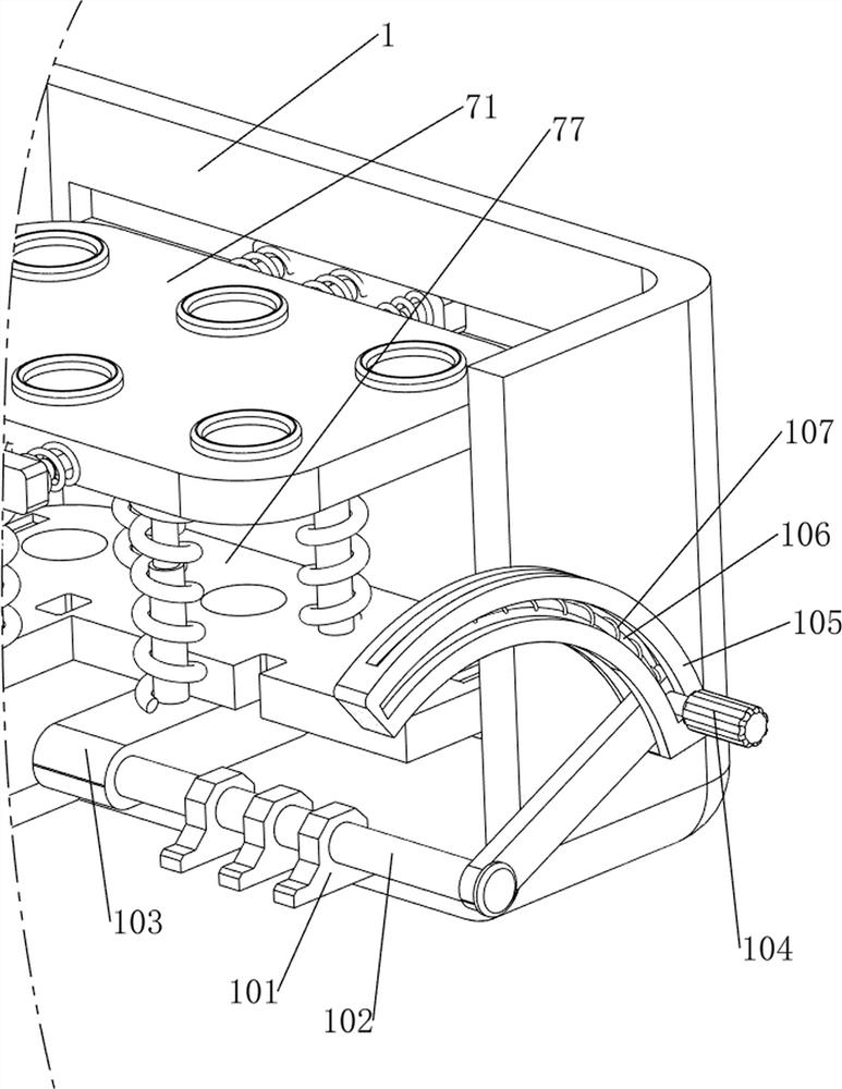 Test tube transfer device for endocrinology department